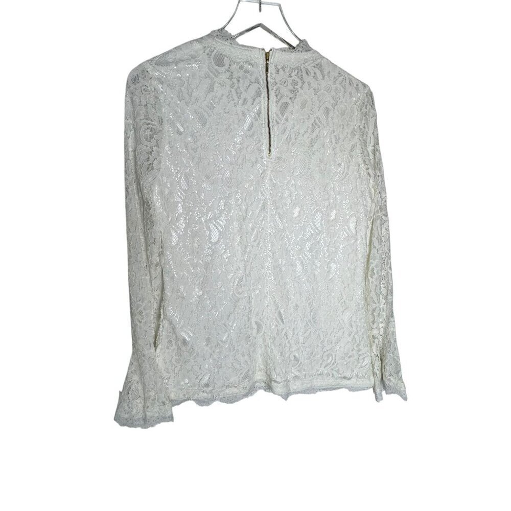 Soft Surroundings Lilith Lace Bell sleeve top white size Medium NWT - Picture 4 of 8